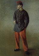Gustave Caillebotte Soldier Spain oil painting artist